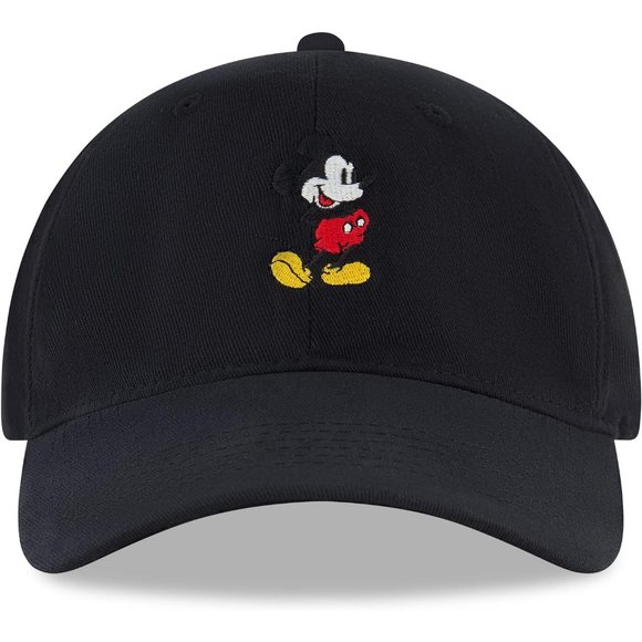 Men's Beautiful Mickey Mouse Adjustable Baseball Cap for Adult - Black - Picture 2 of 8